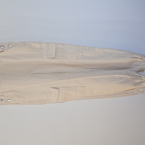 SHEIN EZwear Flap Pocket Denim Overalls Without Top Size S US 4 - Picture 9 of 14